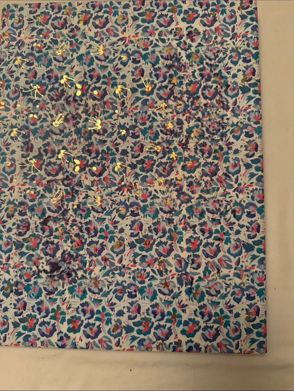 Fernanda Martinez Floral Folder with Gold Accent